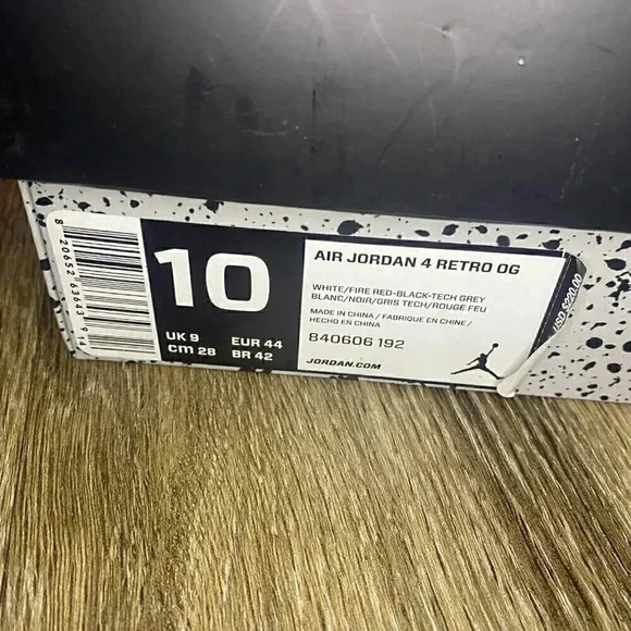 Mens Air Jordan 4 Retro OG 840606-192 - 10 - Picture 2 of 12